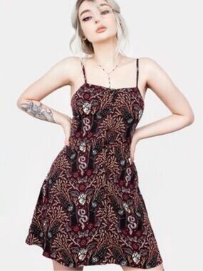 Disturbia Hemlock button front apron dress US 6 UK 10
